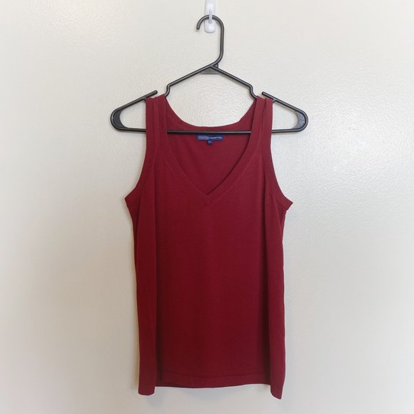 🌿 Thyme | Red Knit Vest Top - Picture 1 of 1